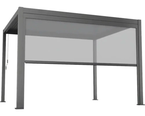 B-Ware Pergola Set 3x4 Lamellendach mit Beschattung für Garten Anthrazit