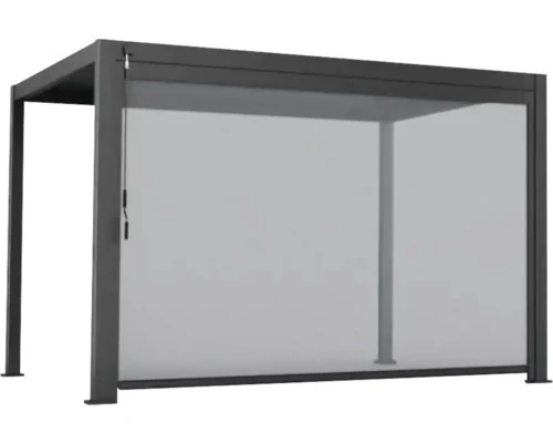 B-Ware Pergola Set 3x4 Lamellendach mit Beschattung für Garten Anthrazit