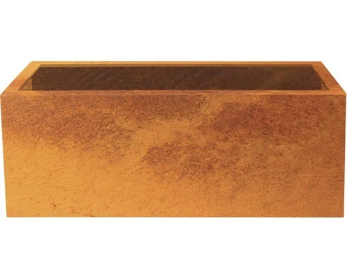 B-Ware Palatino Pflanzkübel Lotte Corten-Stahl 120x40x50cm Blumenkasten Pflanzen frost