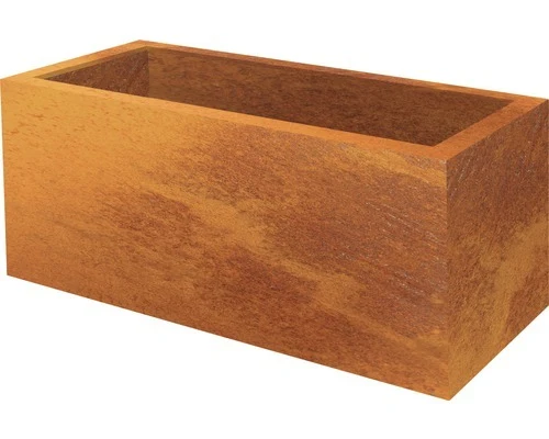 B-Ware Palatino Pflanzkübel Lotte Corten-Stahl 120x40x50cm Blumenkasten Pflanzen frost
