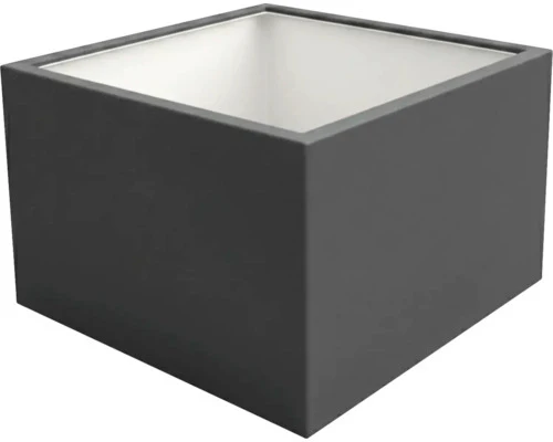B-Ware Palatino Pflanzkübel Pflanzgefäß Clara Metall anthrazit UV-beständig 100x100cm