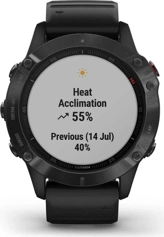B-Ware Garmin Sportuhr Uhr Smartwatch fenix 6 PRO Schwarz 47mm GPS Fitnessuhr Onesize