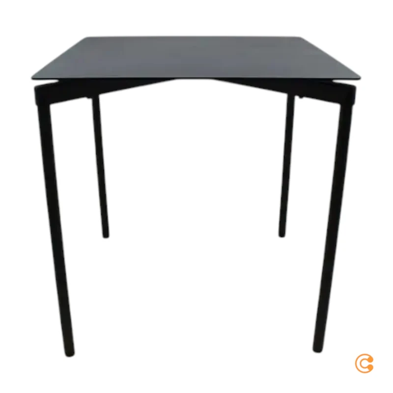 B-Ware Petite Friture Esstisch Tisch FROMME Schwarz Outdoor Möbel Aluminium 70 cm