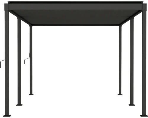 B-Ware Mirador Pergola Gartenpavillon Stahl-Pergola anthrazit 300x500cm Lamellendach