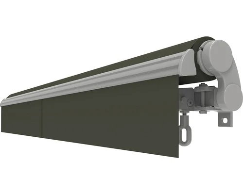 B-Ware Gelenkarmmarkise 3,5x2,5m Grau Polyester UV-beständig für Balkon Terrasse