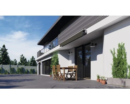 B-Ware Gelenkarmmarkise 3,5x2,5m Grau Polyester UV-beständig für Balkon Terrasse