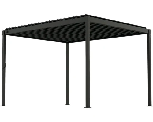 C-Ware Mirador Pergola Gartenpavillon Stahl-Pergola anthrazit 300x400cm Lamellendach
