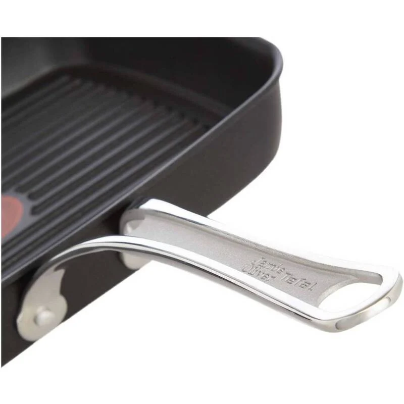 B-Ware TEFAL Jamie Oliver Premium Grillpfanne Pfanne Bratpfanne Induktion Aluguss 23x27