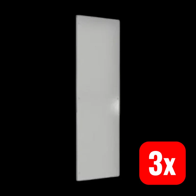 3x B-Ware Rittal Seitenwand Wand grau Stahlblech VXHT 2000x600mm pulverbeschichtet 3 STÜCK