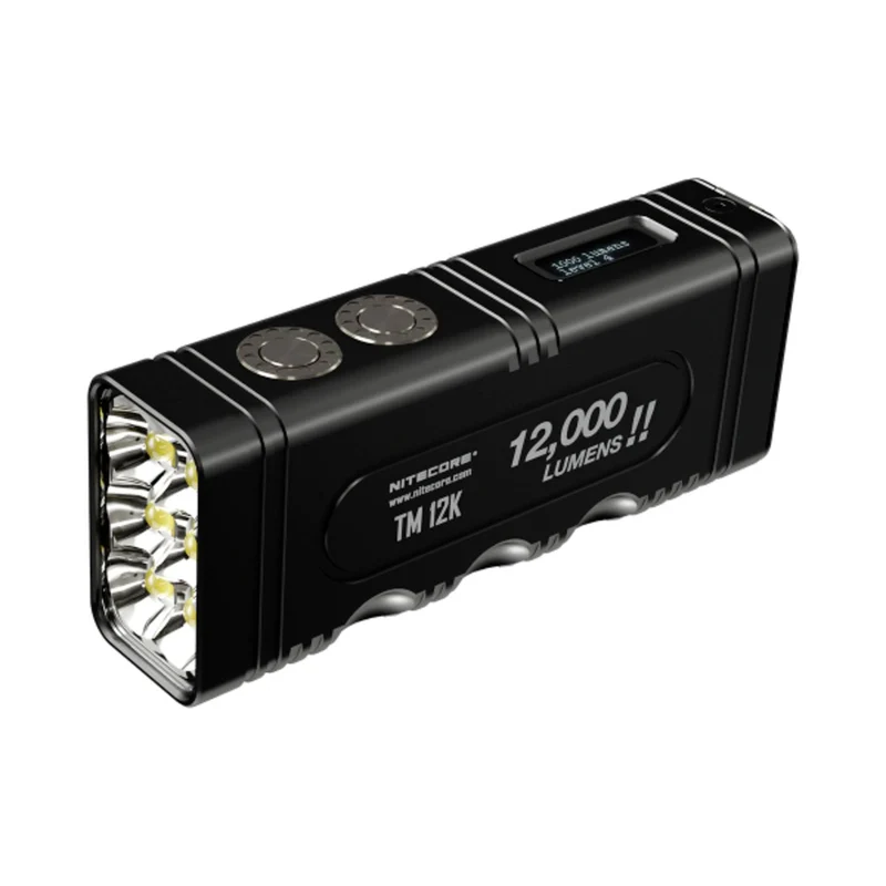 B-Ware NiteCore Taschenlampe TM12K LED Akkubetrieben schwarz Outdoor 12000 lm 233 g