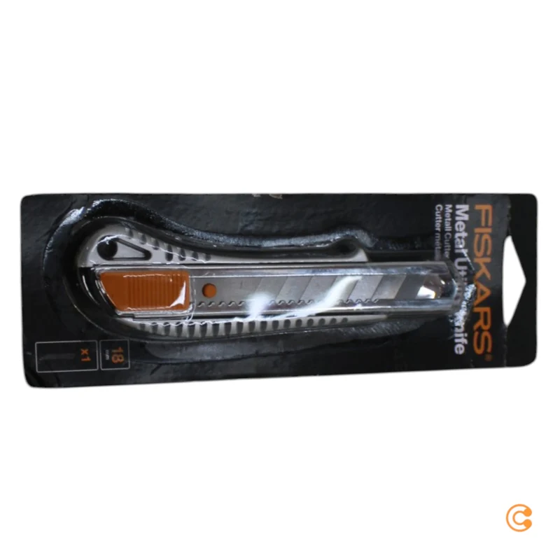 12x B-Ware Fiskars Cuttermesser Messer 18 mm Metall silberfarben Professional 12 STÜCK
