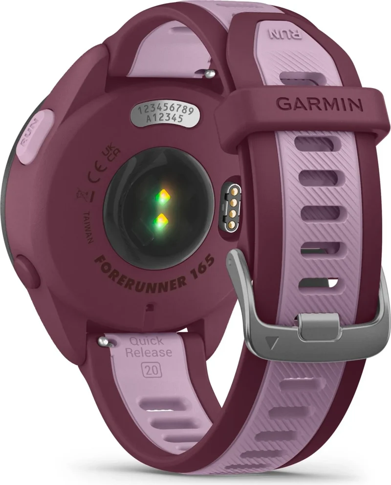 B-Ware Garmin Smartwatch Uhr Laufuhr FORERUNNER 165 Music AMOLED GPS Musik Lila Onesize