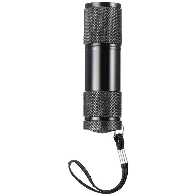 B-Ware Handlampe Taschenlampe UV LED Schwarz Handschlaufe batteriebetrieben 14 STÜCK