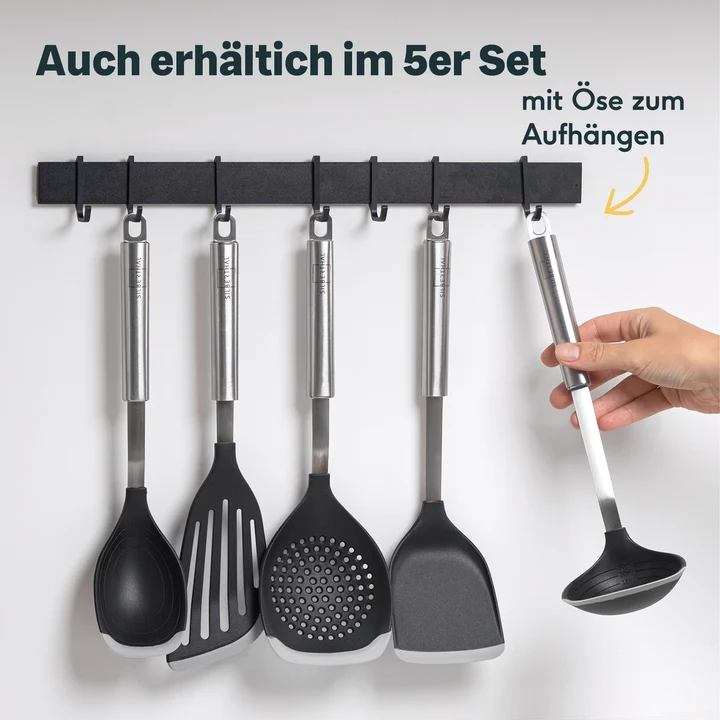 B-Ware SILBERTHAL Fischwender Pfannenwender Edelstahl spülmaschinenfest 3 STÜCK
