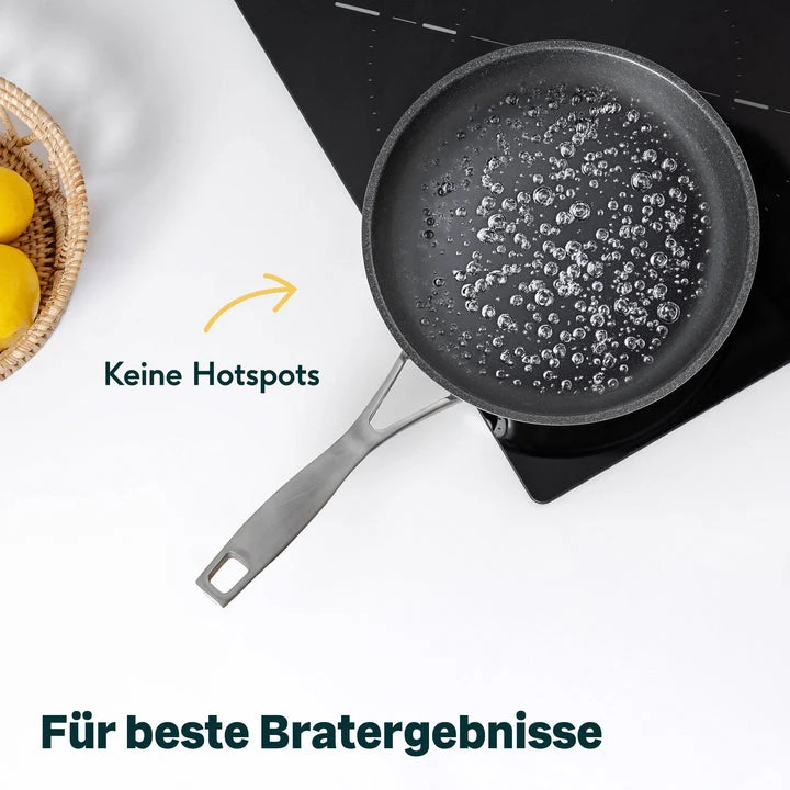 B-Ware SILBERTHAL Bratpfanne Pfanne Edelstahl Pfanne Kochen Braten Küche 28 cm720