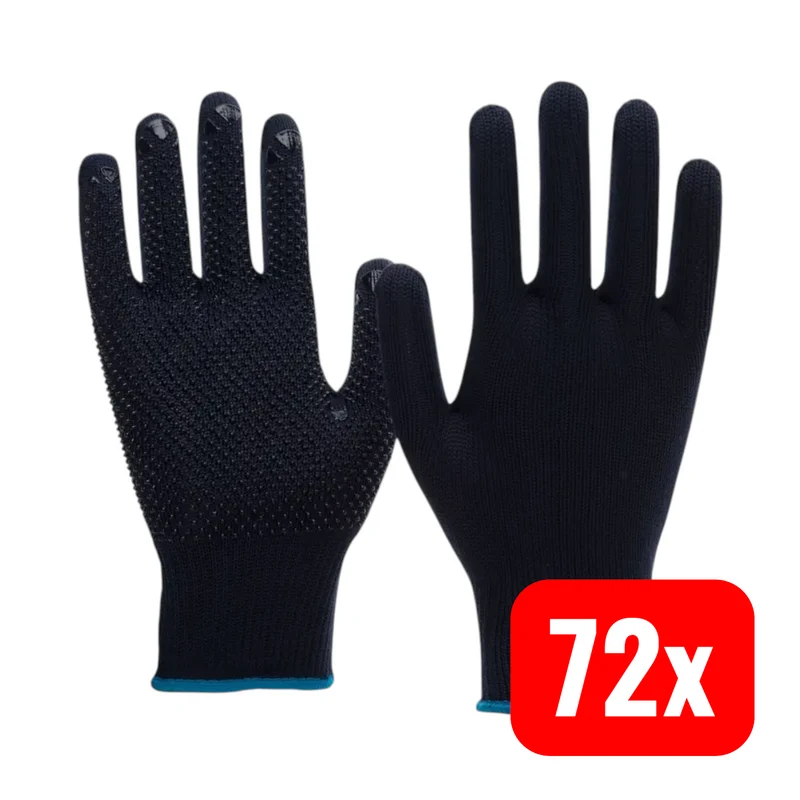 B-Ware Nitras Handschuh Arbeitshandschuh Feinstrick Baumwolle Nylon Gr 8 Blau 72 PAAR