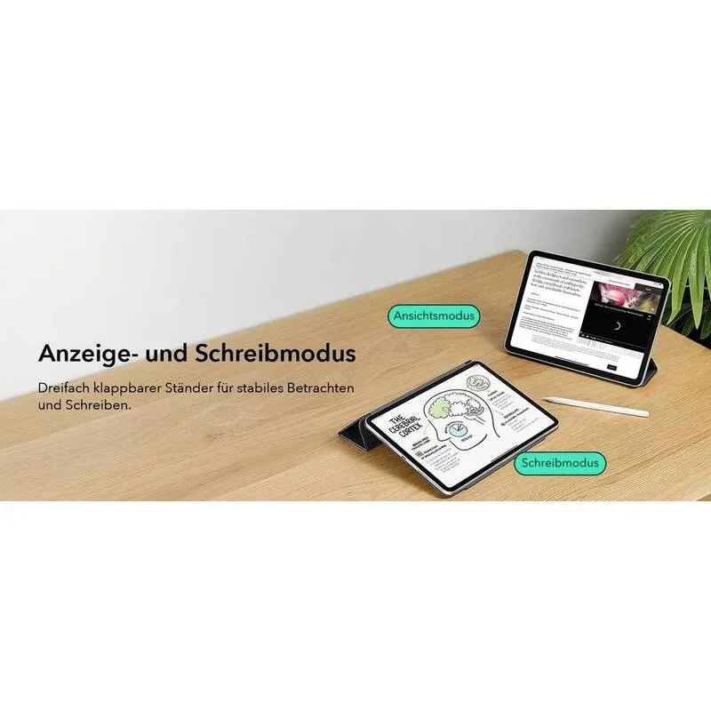 B-Ware ESR Tablet Cover Hülle Apple iPad Pro 11 Schwarz BookCase Stiftehalterung Stand