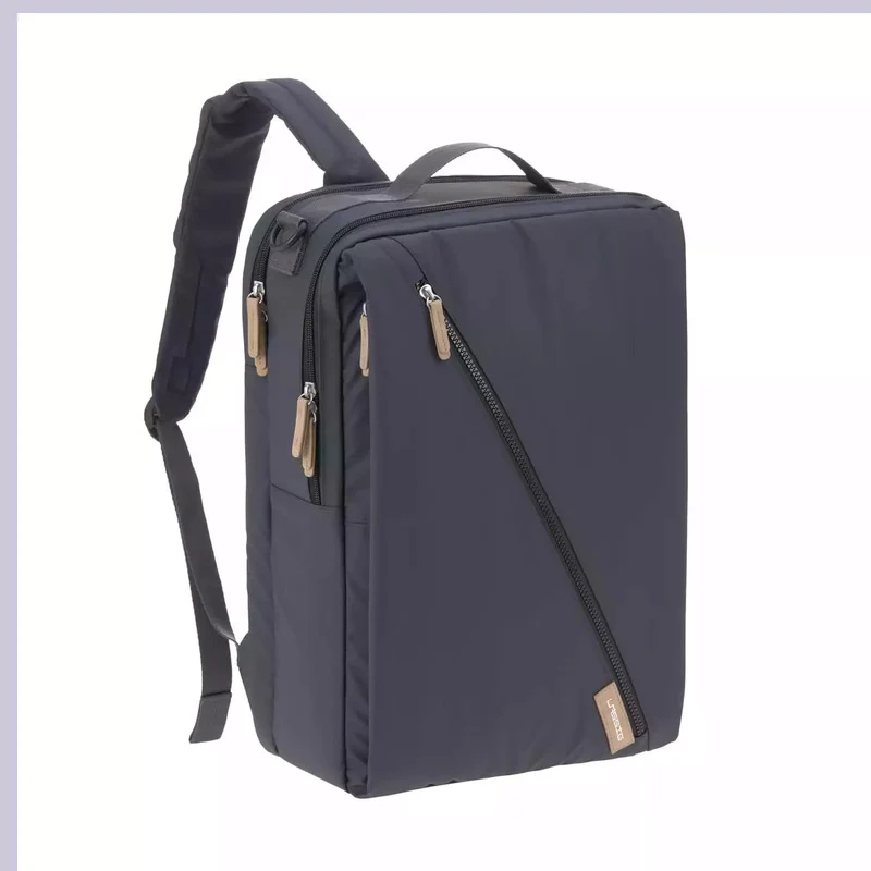 B-Ware LÄSSIG Wickelrucksack Rucksack Backpack Laptopfach dunkelblau recycelt