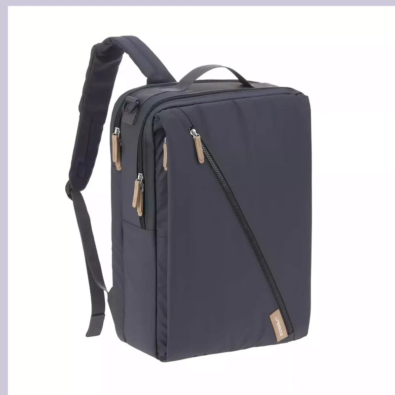 B-Ware LÄSSIG Wickelrucksack Rucksack Backpack Laptopfach dunkelblau recycelt