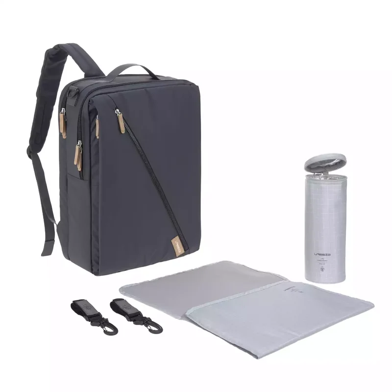 B-Ware LÄSSIG Wickelrucksack Rucksack Backpack Laptopfach dunkelblau recycelt