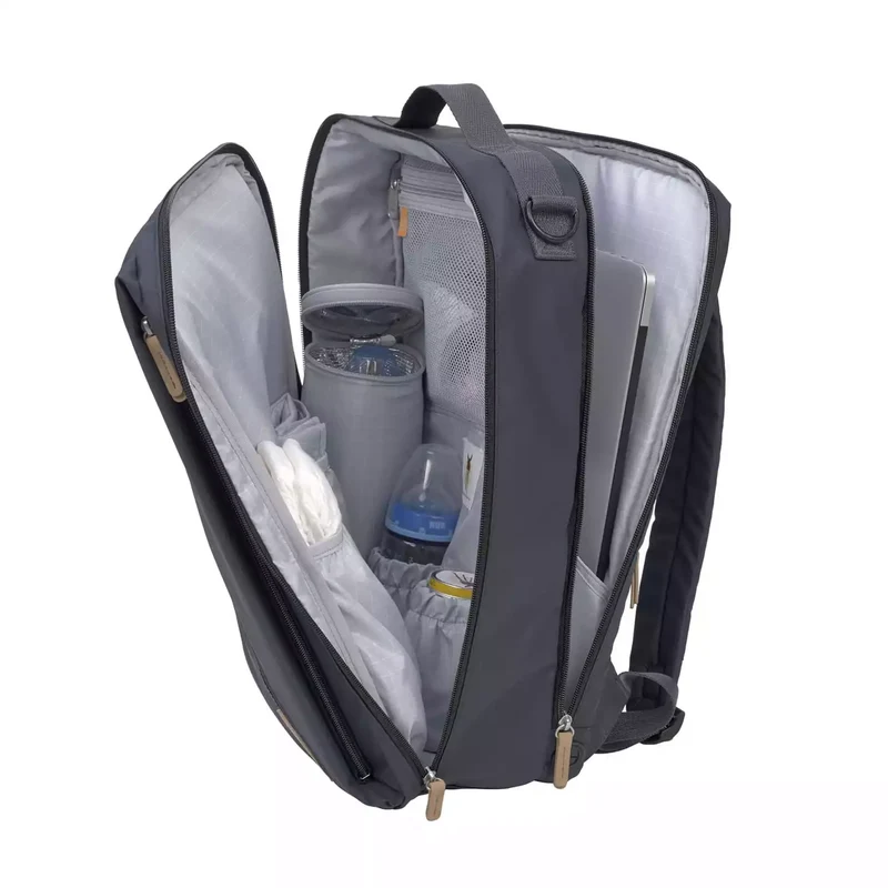 B-Ware LÄSSIG Wickelrucksack Rucksack Backpack Laptopfach dunkelblau recycelt