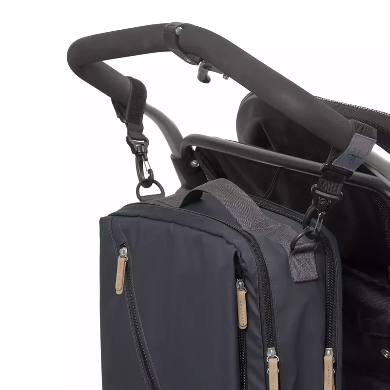B-Ware LÄSSIG Wickelrucksack Rucksack Backpack Laptopfach dunkelblau recycelt