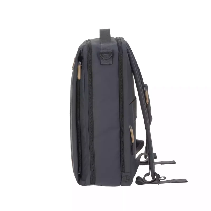 B-Ware LÄSSIG Wickelrucksack Rucksack Backpack Laptopfach dunkelblau recycelt