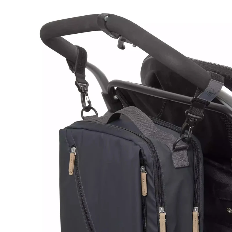 B-Ware LÄSSIG Wickelrucksack Rucksack Backpack Laptopfach dunkelblau recycelt