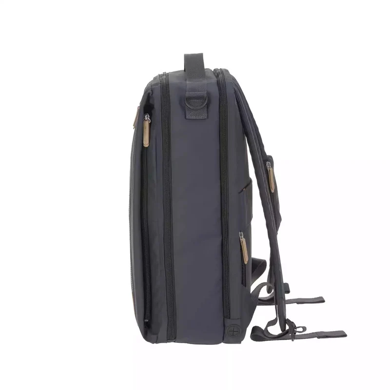 B-Ware LÄSSIG Wickelrucksack Rucksack Backpack Laptopfach dunkelblau recycelt