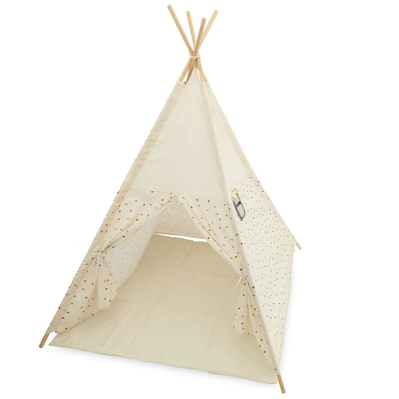 B-Ware LITTLE ONE Tipi-Spielzelt mit Tasche Spielzelt Zelt mit weicher Unterlage Spiel