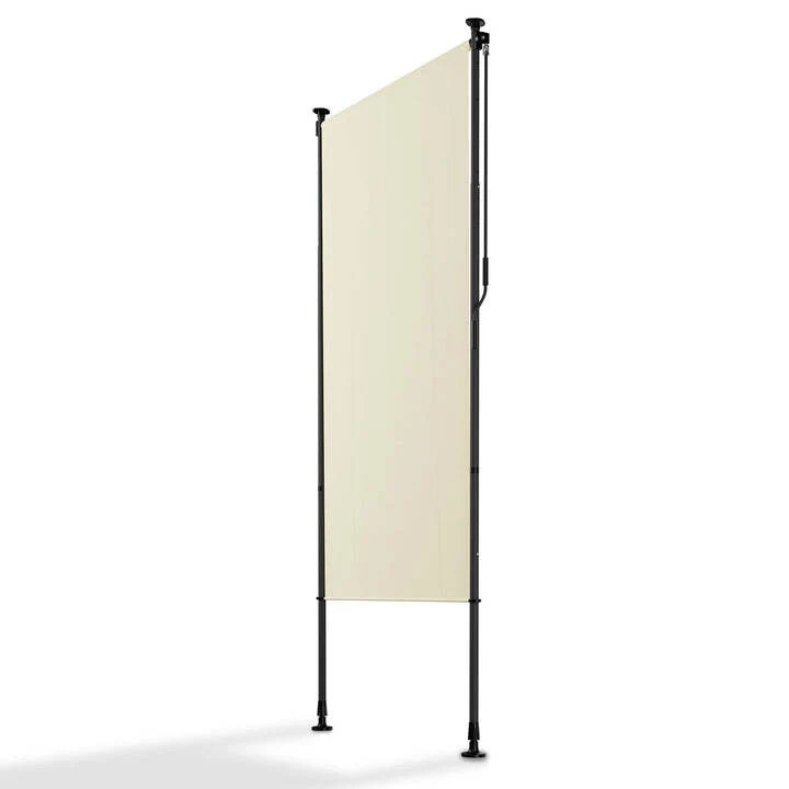 B-Ware Senkrechtmarkise Barbados 100x310 cm Sichtschutz beige UV-beständig verstellbar
