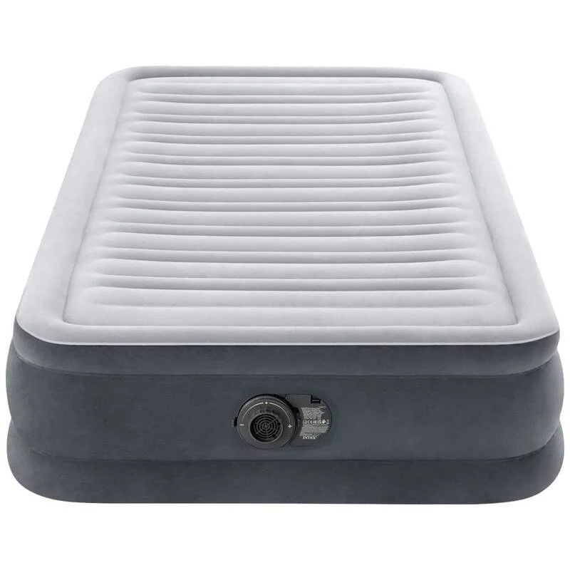 B-Ware Intex Luftbett Comfort-Plush Twin 191x99 cm grau Bett aufblasbar Airbed 136kg