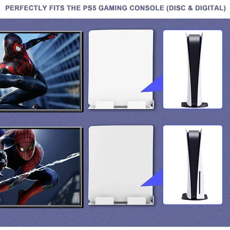 B-Ware Wandhalterung PS5 für PlayStation 5 Wandmontage Halterung weiß 100x120mm 255mm