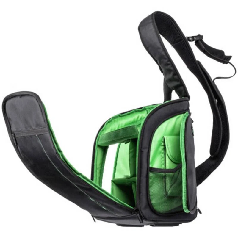 B-Ware Rivacase Rucksack 7470 (PS) Kameratasche Notebooktasche schwarz grün Trennwä4
