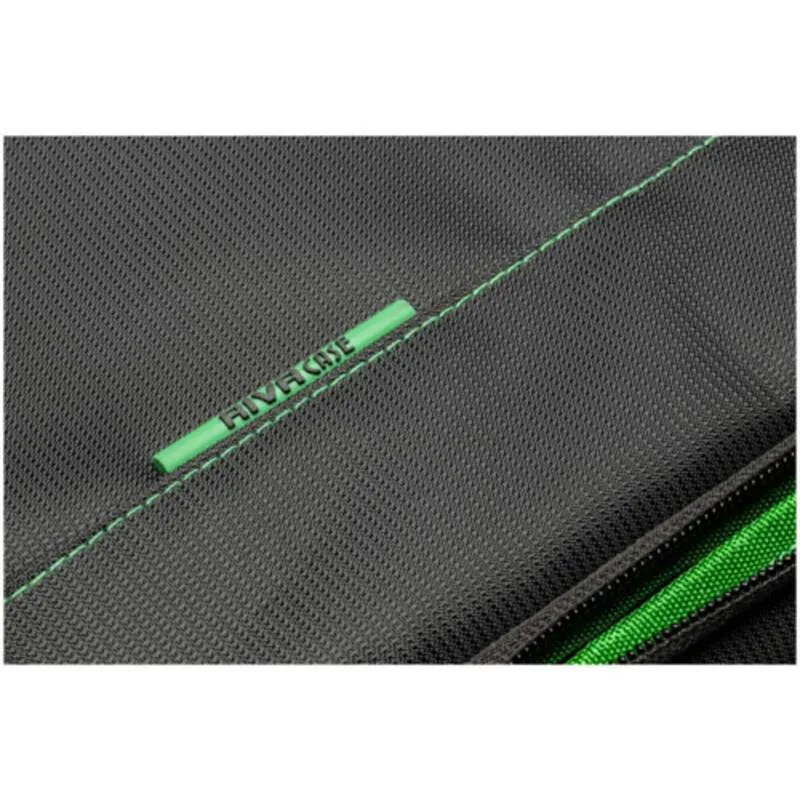 B-Ware Rivacase Rucksack 7470 (PS) Kameratasche Notebooktasche schwarz grün Trennwände