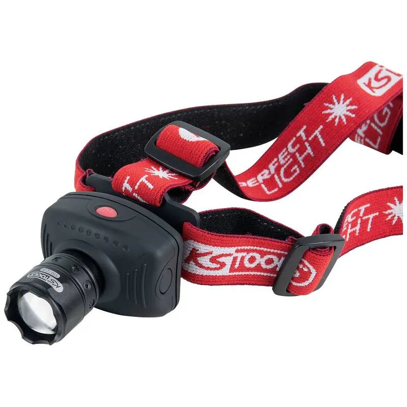 B-Ware KS Tools Stirnlampe Kopflampe LED perfectLight Fokus rot Batterie 140 lm