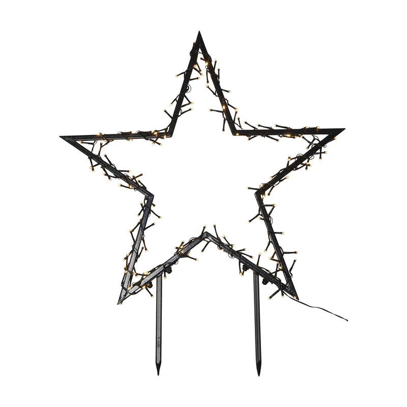 B-Ware Star Trading LED-Dekoleuchte Spiky mit Erdspießen Weihnachtsbeleuchtung 60 cm