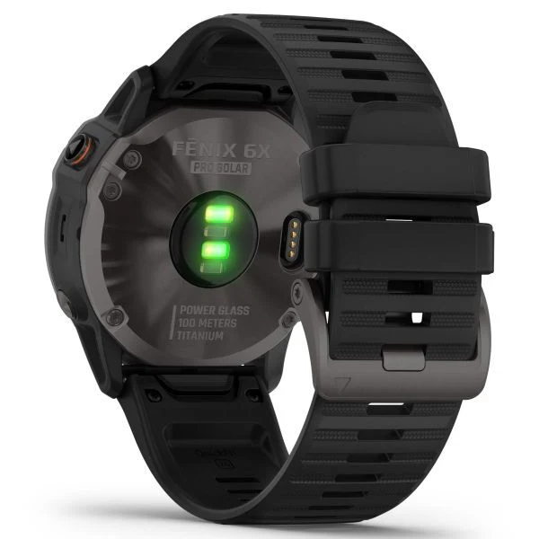 B-Ware Garmin Fenix 6X Pro Solar Titanium Multisport GPS Uhr Smartwatch schwarz Onesize