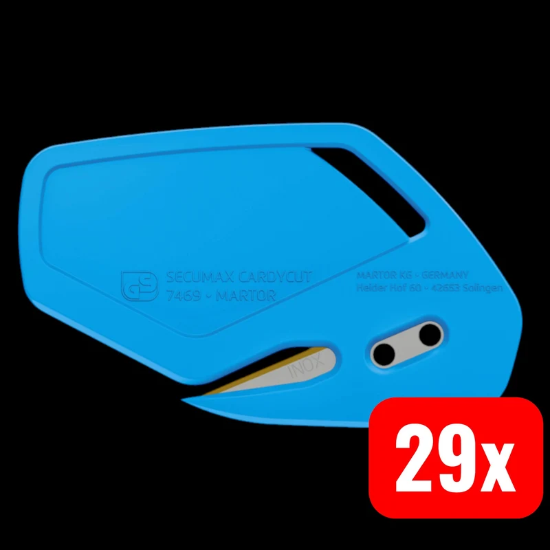 B-Ware Martor 746912.12 Sicherheitsmesser SECUMAX CARDYCUT NR. 746912 Messer 29 SETS
