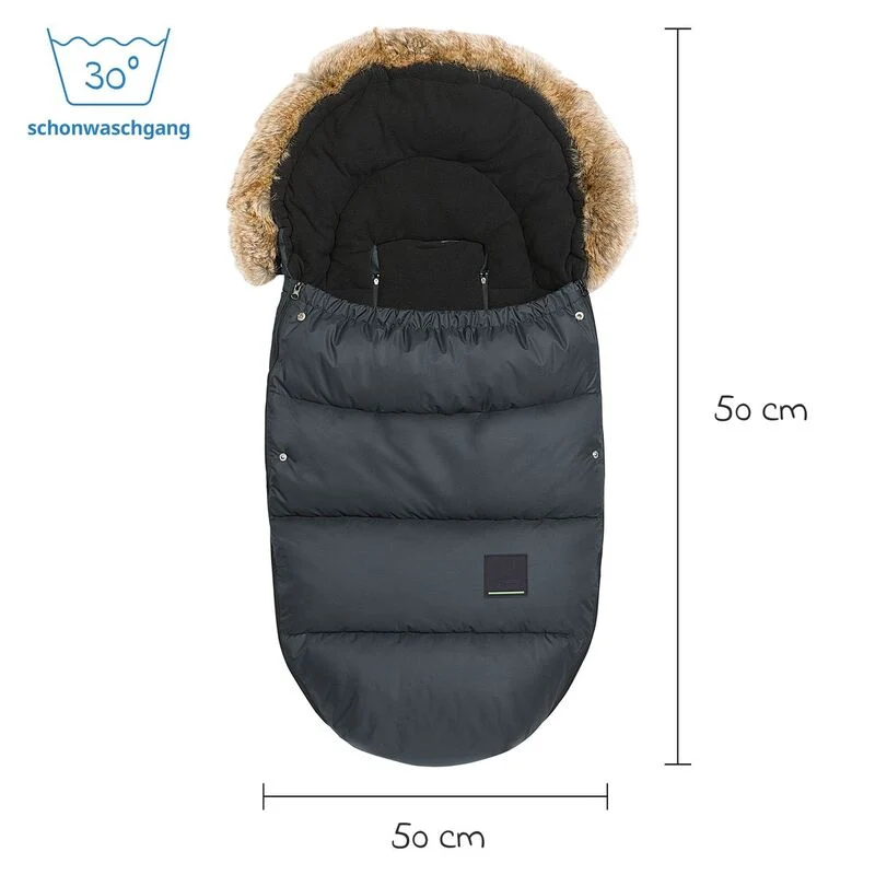 B-Ware odenwälder Fußsack Babyschlafsack Marlon Kinderwagen anthrazit 24