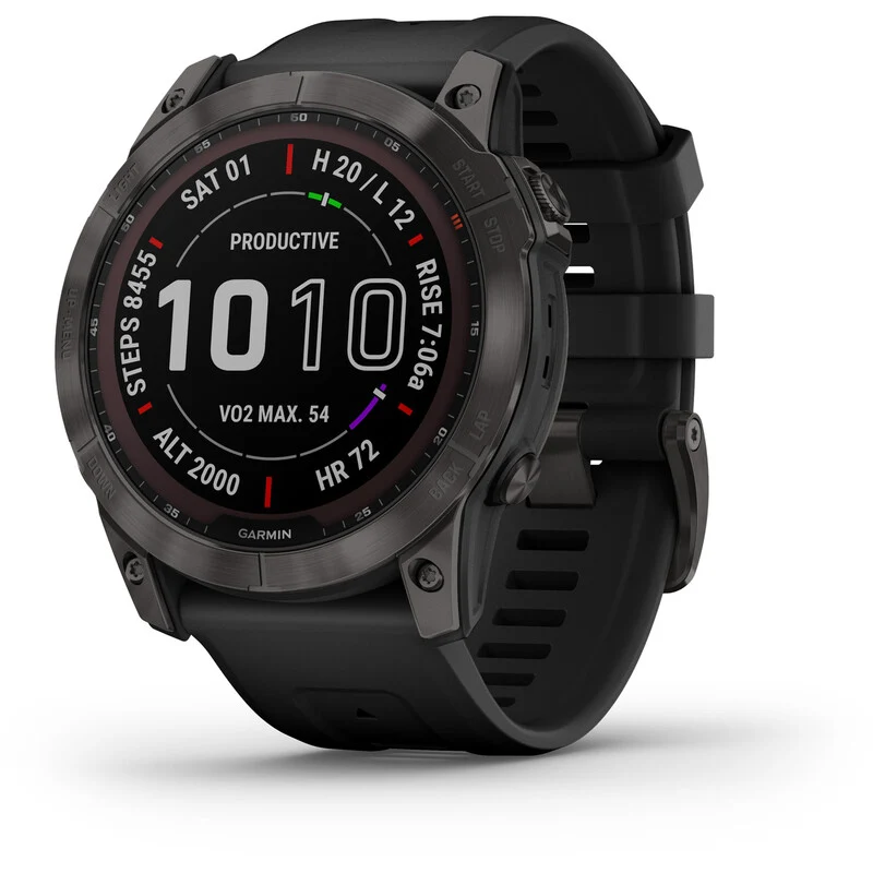 B-Ware Garmin Uhr Smartwatch GPS Sportuhr Fenix 7X Sapphire Solar Carbon Grey Ones209