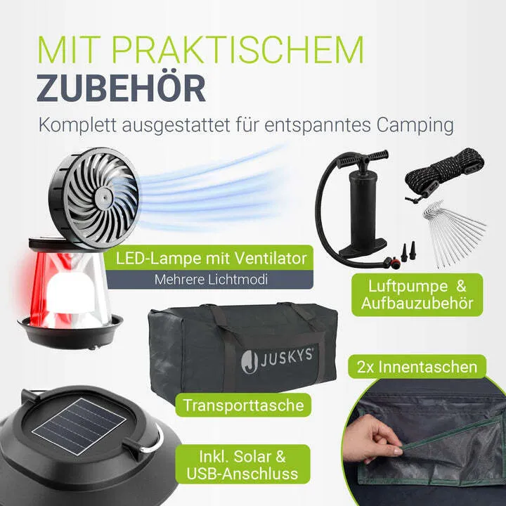 B-Ware Campingzelt aufblasbar 1-3 Personen Luftzelt wasserdicht schnell aufbaubar Gr M