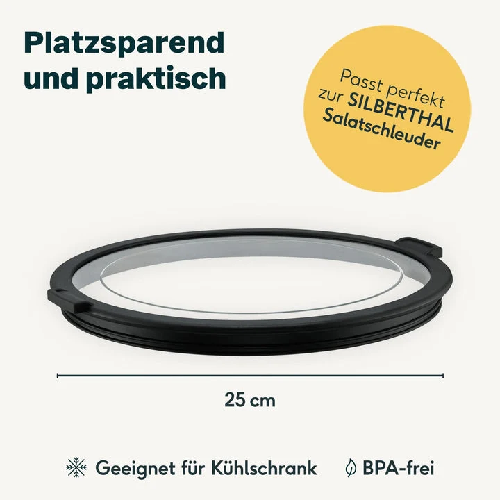 B-Ware SILBERTHAL Deckel Küchenutensilien Salatschleuder-Deckel langlebig 2 STÜCK
