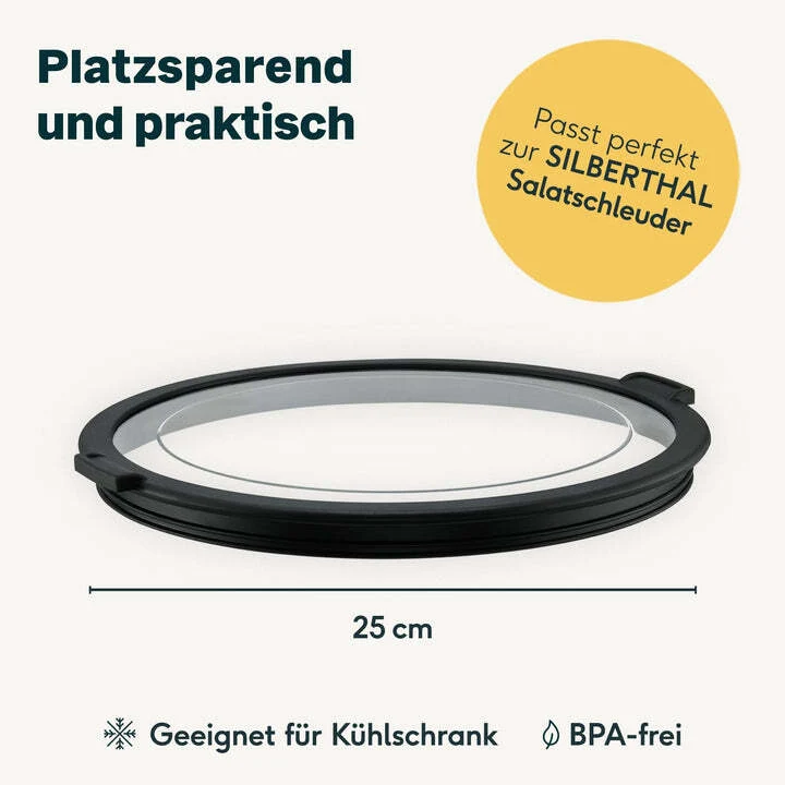 B-Ware SILBERTHAL Deckel Küchenutensilien Salatschleuder-Deckel langlebig 2 STÜCK