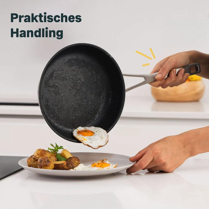 B-Ware SILBERTHAL Bratpfanne Pfanne Edelstahl Ø 20 cm Herd Induktion Spülmaschine Ofen