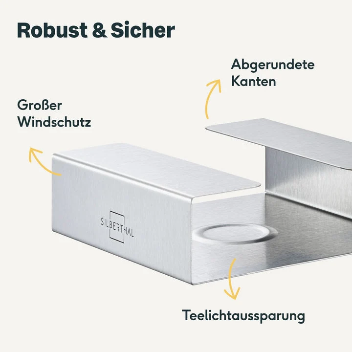 B-Ware SILBERTHAL Stövchen Teewärmer Edelstahl Teelichthalter Glaskannen 2 STÜCK