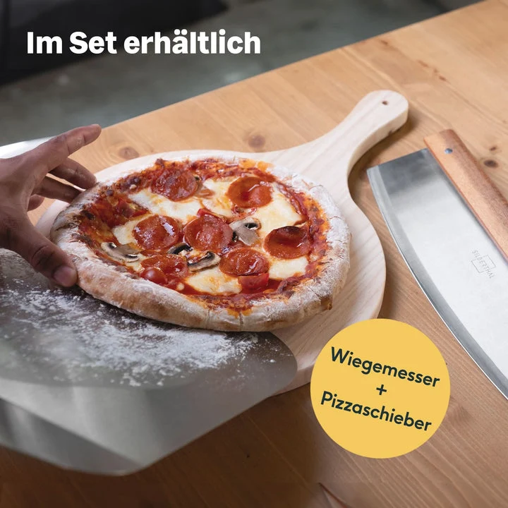 B-Ware SILBERTHAL Pizza-Schaufel Edelstahl Pizzaschieber Brotschaufel Flammkuchen