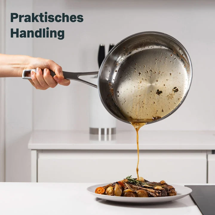 B-Ware SILBERTHAL Bratpfanne Edelstahlpfanne Pfanne unbeschichtet ohne Deckel 24cm483