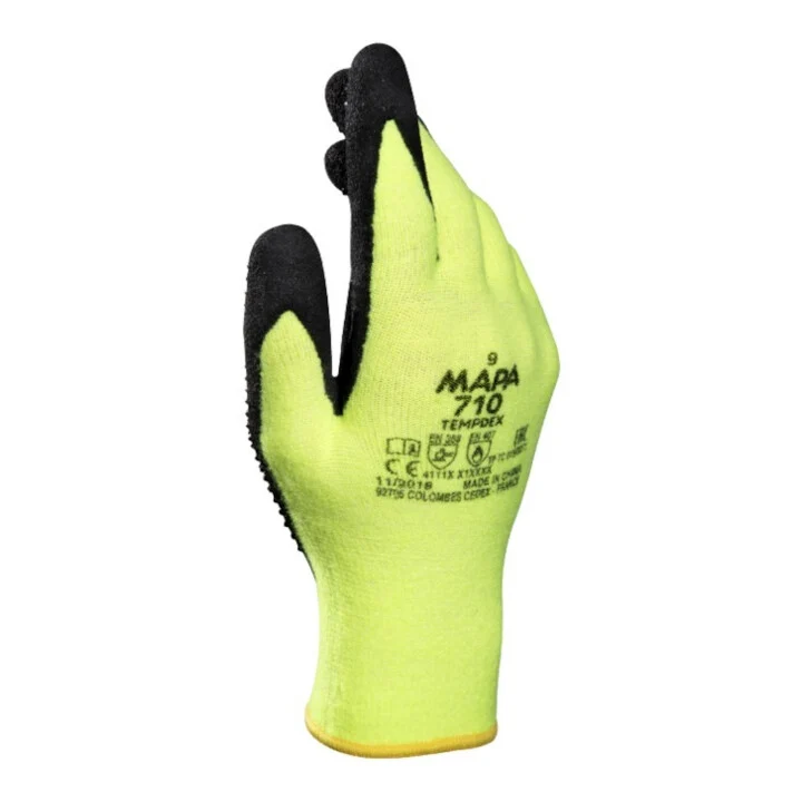 B-Ware MAPA Hitzeschutzhandschuh Schutzhandschuh TempDex 710 schwarz gelb Gr 7691
