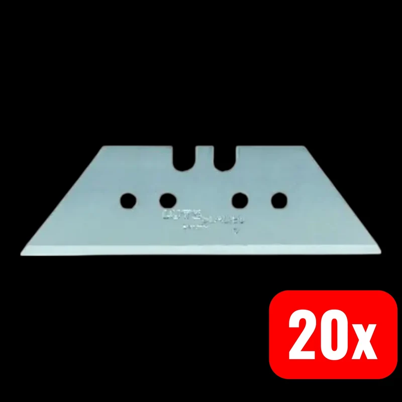 B-Ware LUTZ BLADES Trapezklinge Klinge Schneideklinge Standard 61x18,7x0,65 mm 20 Sets